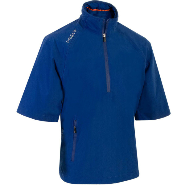 ProQuip Tempest Half Sleeve Waterproof Jacket Blue