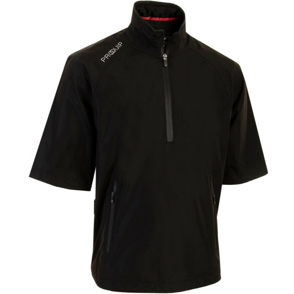 ProQuip Tempest Half Sleeve Waterproof Jacket Black