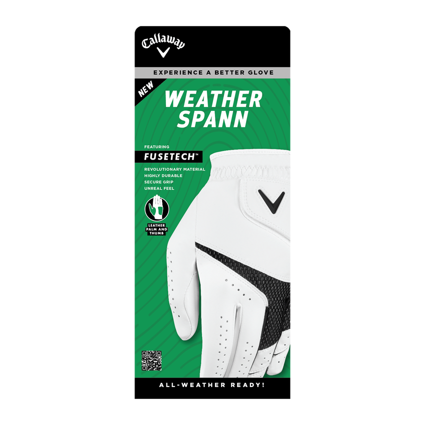 Callaway Weather Spann Glove Ladies 2023 - White - Image 3