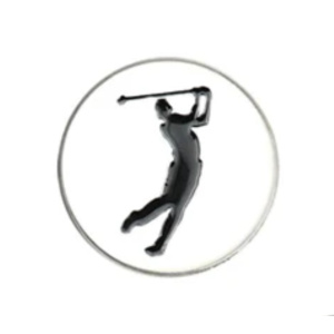 Ball Marker Epoxy Print - Golfer