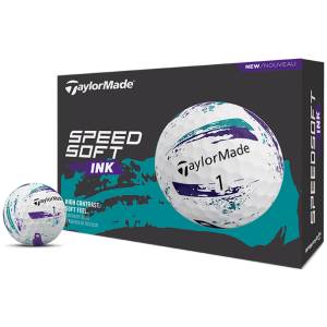 TaylorMade  Speedsoft Ink Golf Balls - Purple/Teal
